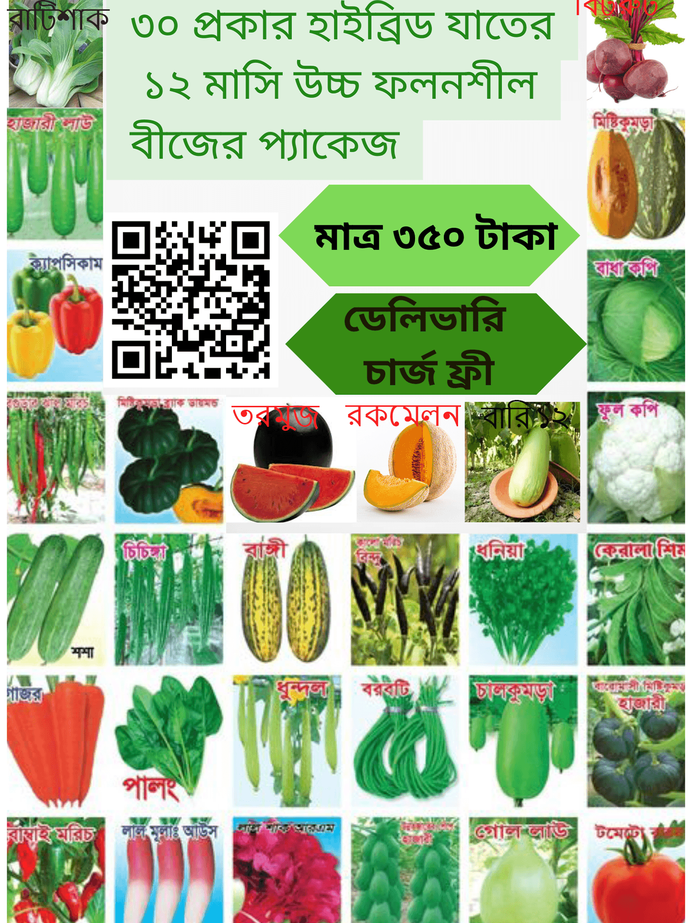 🍀30 আইটেম বীজ🌿350 টাকা🍀